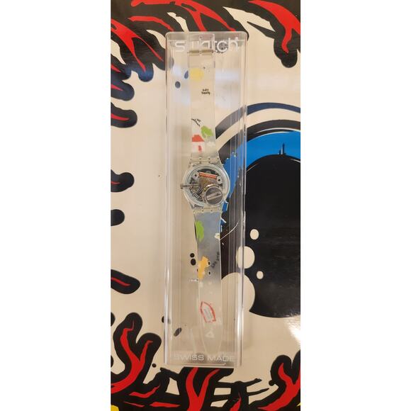 Swatch watch DIBUJOS GK420 2000 Standard Gents Swiss Made New old stock - Picture 5 of 10